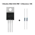 Mosfet Transistor IRLB3034PBF -15K Ohm 1/4W Resistor